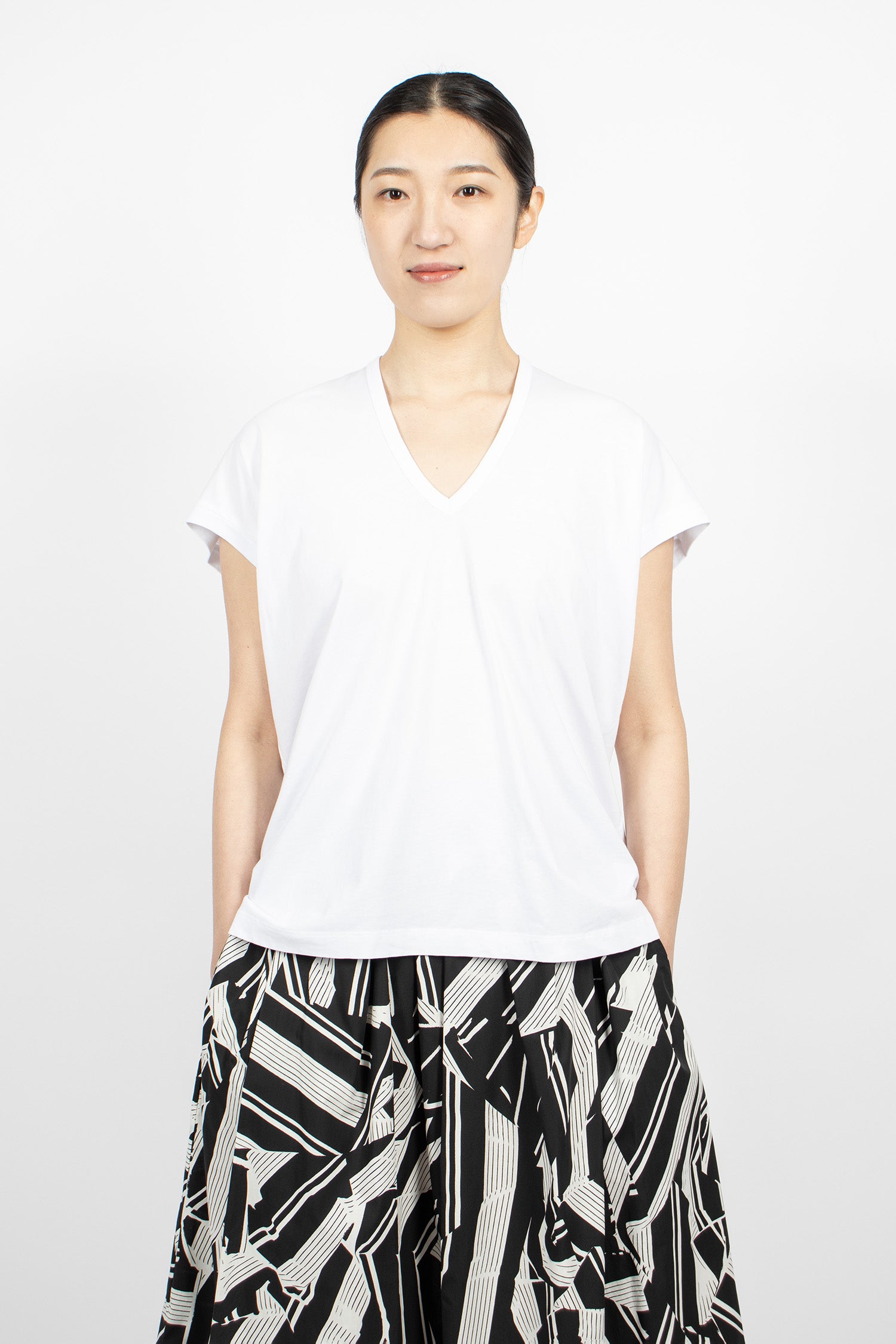 V-Neck Tee White