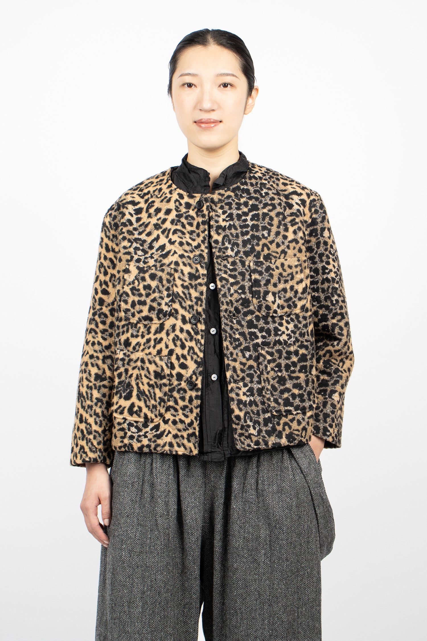 CN Jacket Leopard Jacquard
