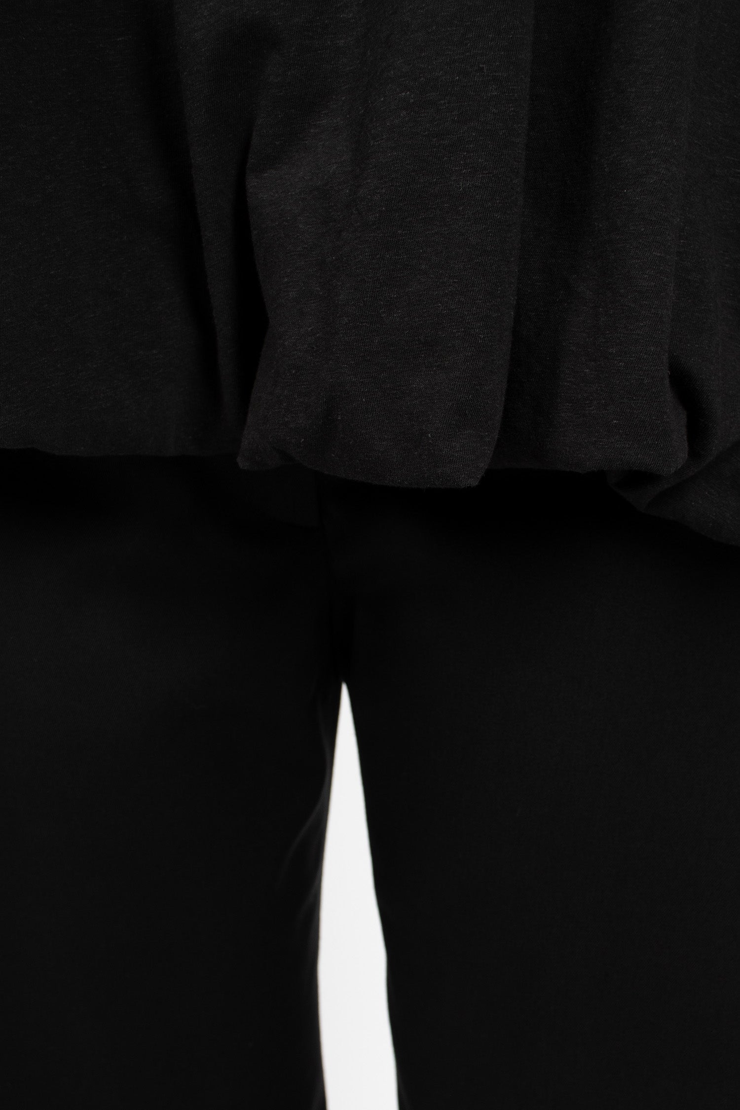 Gathered Logo T-Shirt Black