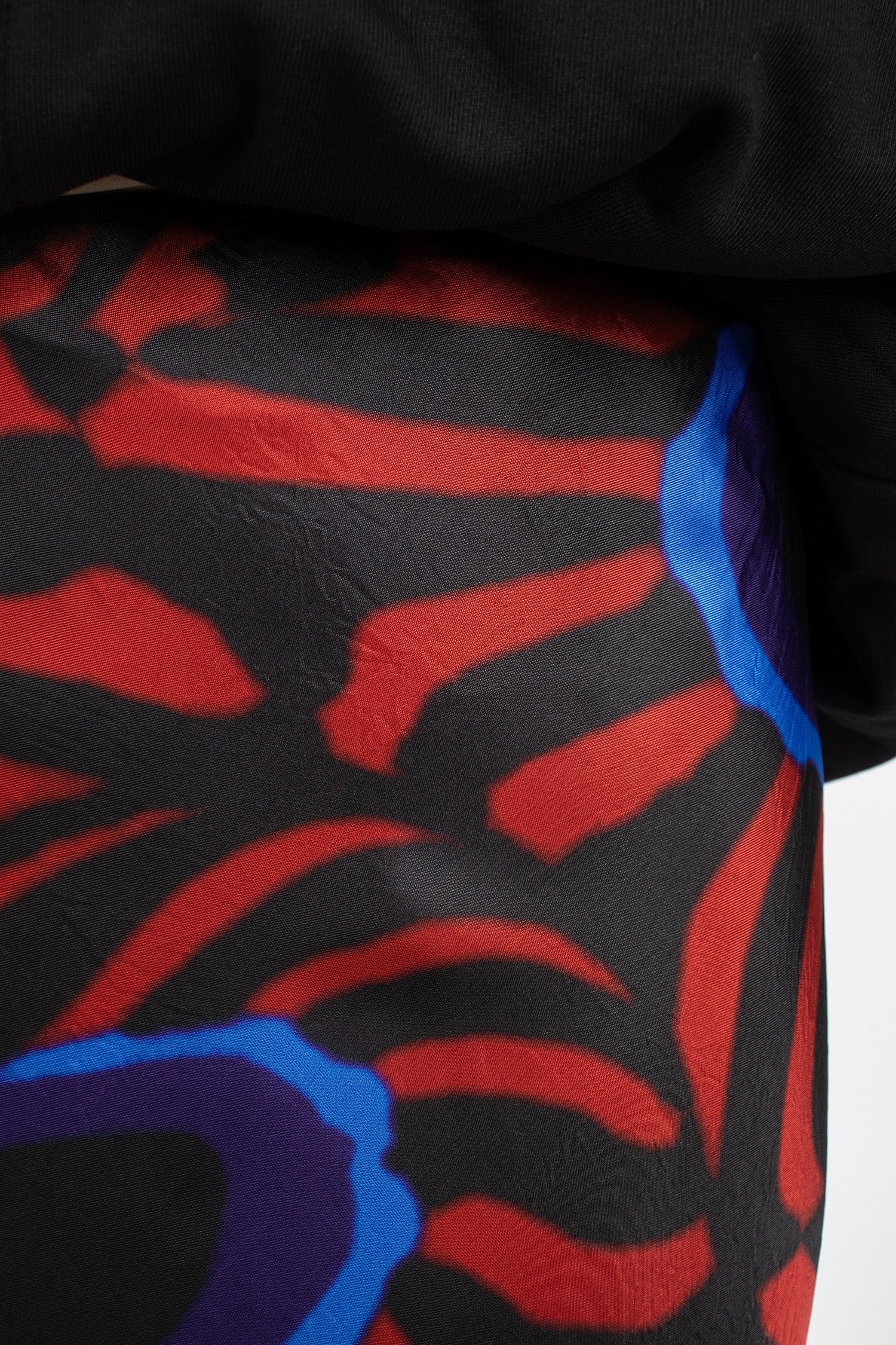 Midi Bias Skirt Red