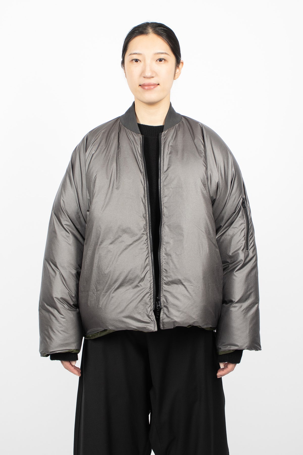 Origin Reversible Down Jacket Charcoal/Khaki