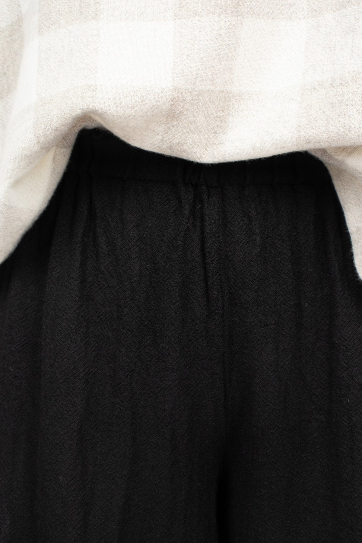 Spi Pyjama Trousers Black Wool