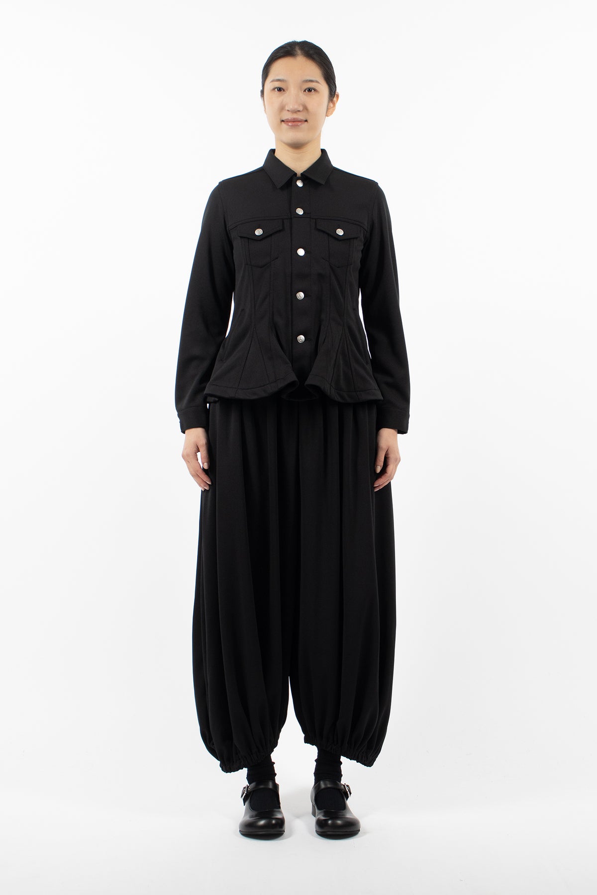 Peplum Jacket Black