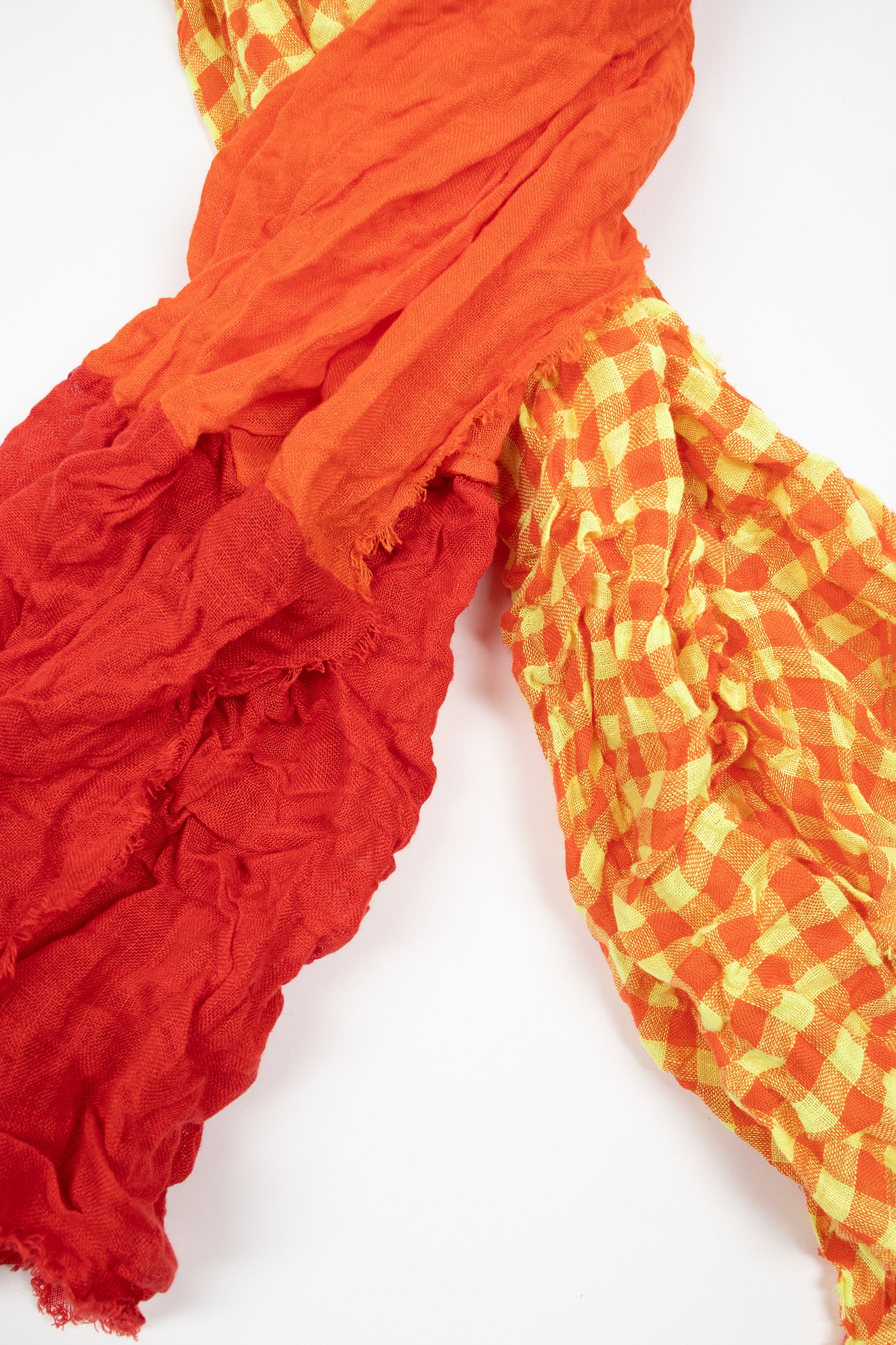 Hawaii Washed Shawl Red/Orange Mix
