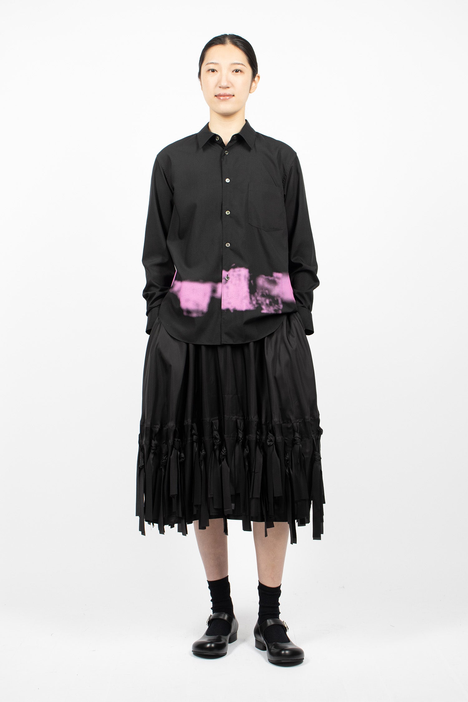 Loose Shirt Black/Pink