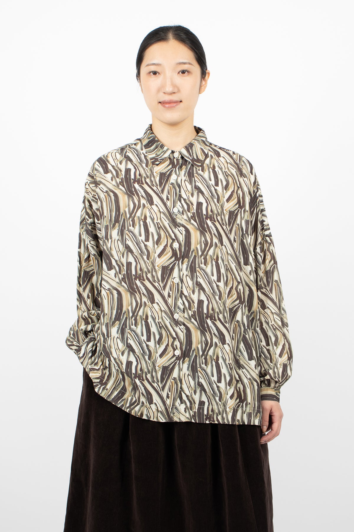 Squarbi Shirt Ebony/Cosie Print