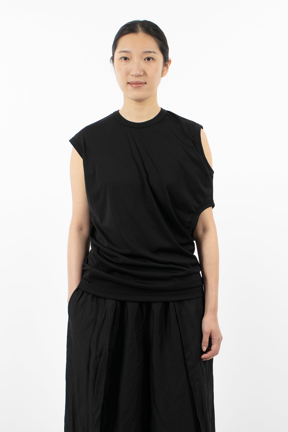 Asymmetric T-Shirt Black