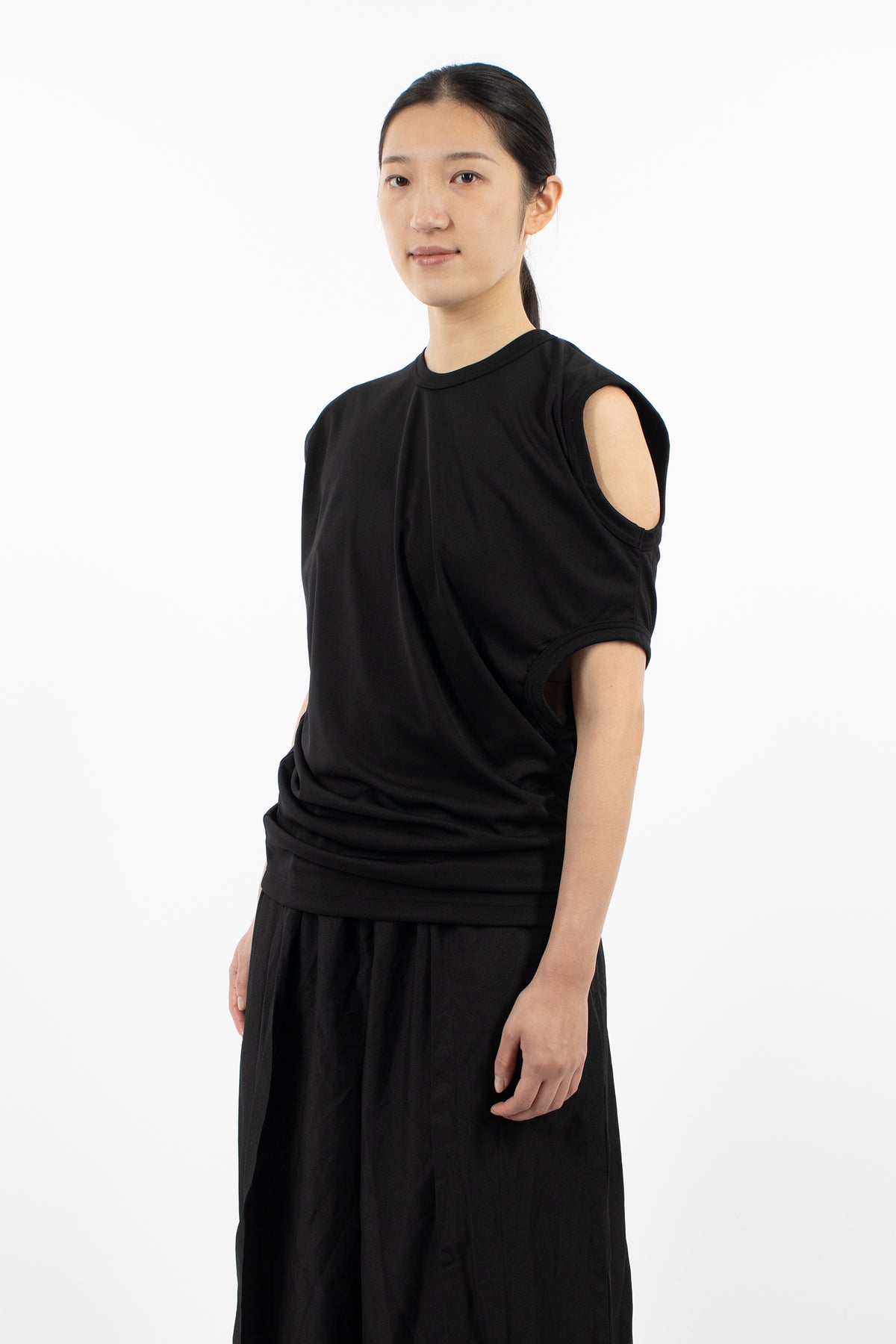 Asymmetric T-Shirt Black