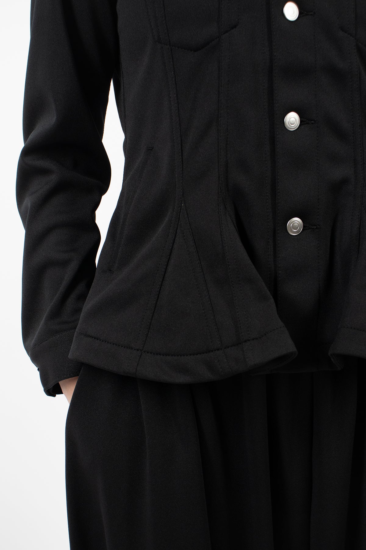 Peplum Jacket Black