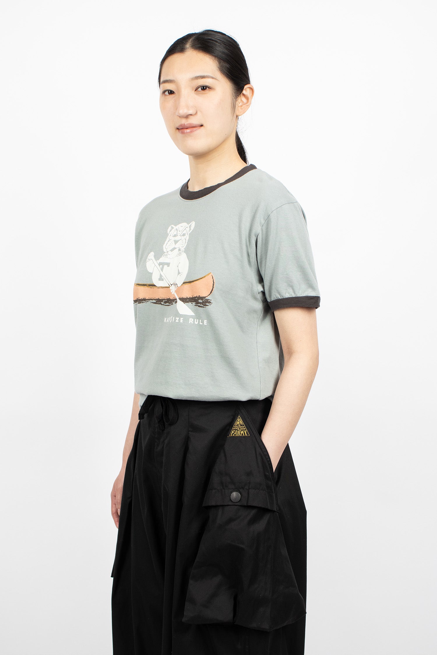 Jersey Ringer T-Shirt 'T' Tiger