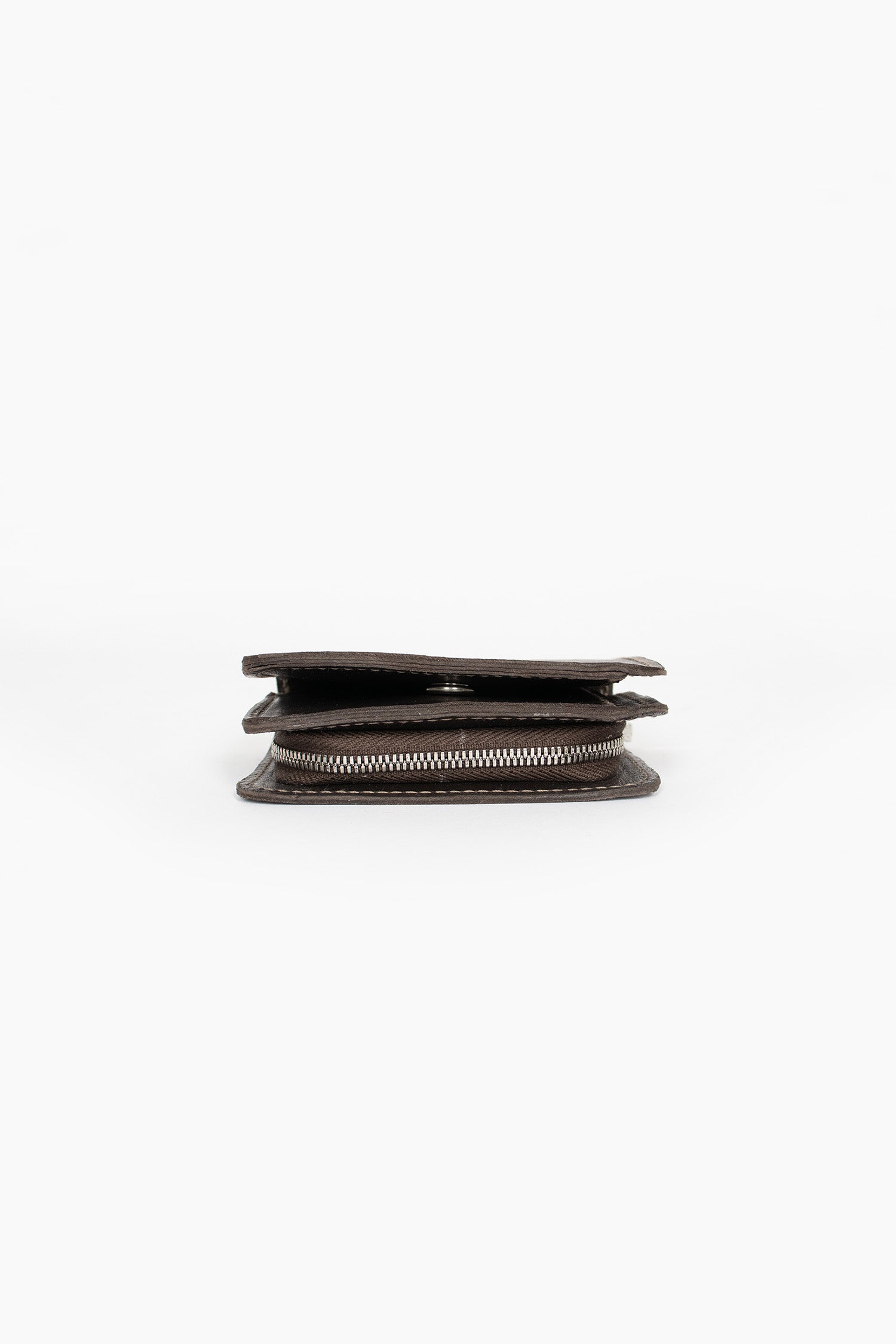 C8 Zipped Wallet CV60T Dark Brown