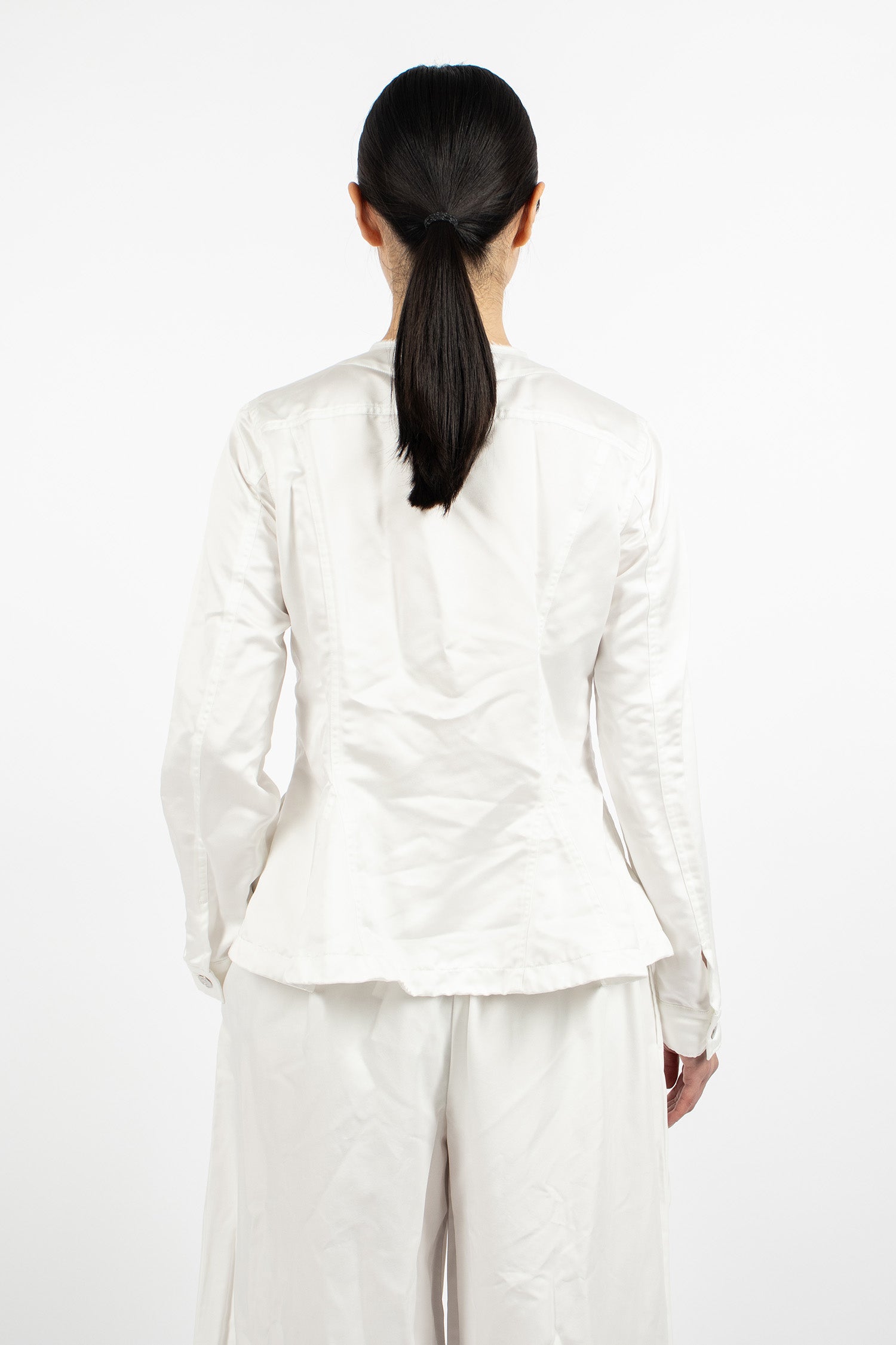 Satin Jacket White