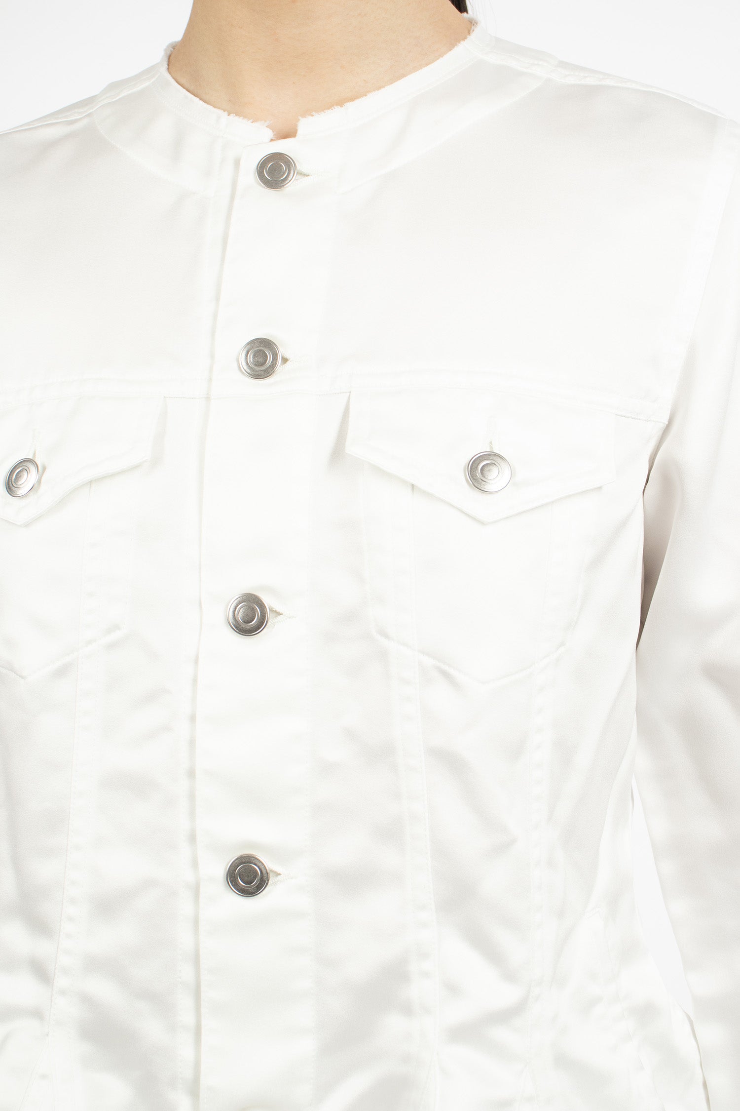 Satin Jacket White